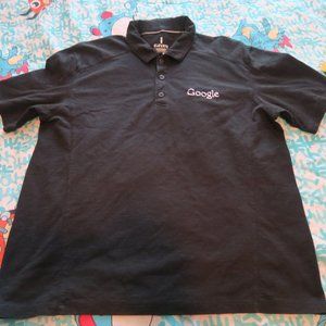 Google Casual Employee Polo Shirt Work Black Size Medium Elevate Jepson